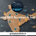 Map of India showing major cities for Local SEO services with GoDigitalWithDS logo — local SEO services in India